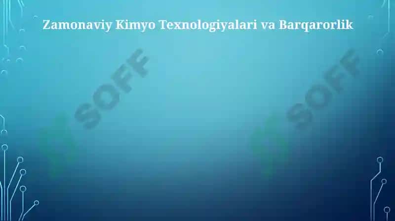 Kimyoviy texnologiya fanining rivojlanish tarixi 4