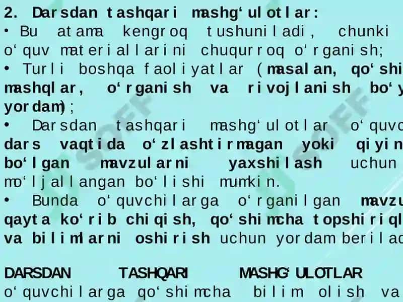INFORMATIKA VA AT FANIDAN DARSDAN TASHQARI MASHG‘ULOTLARNI TASHKIL ETISH VA О‘TKAZISH METODIKASI 4