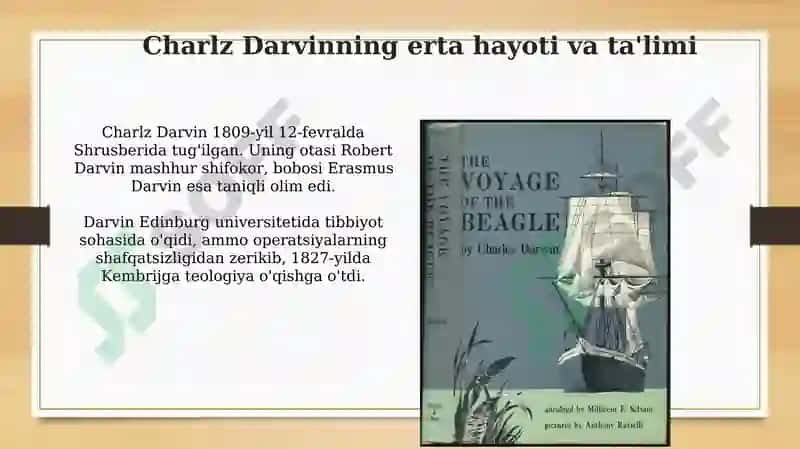 Charles Darwin xayoti va Beagle kemasidagi sayoxati 4