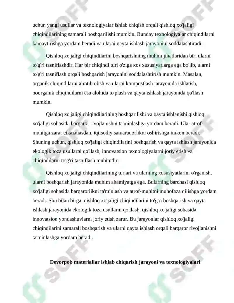 Qishloq xo'jaligi chiqindilari 4