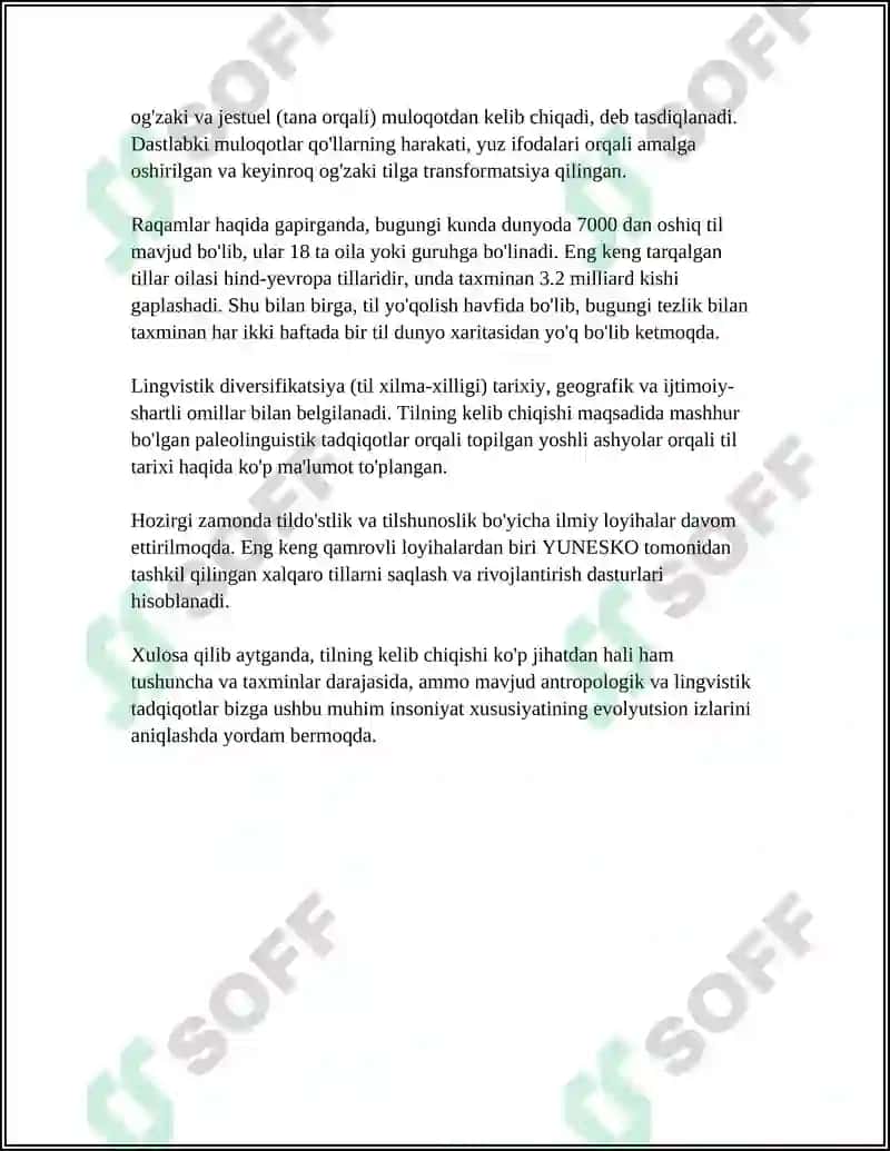 Tilning kelib chiqishi 4