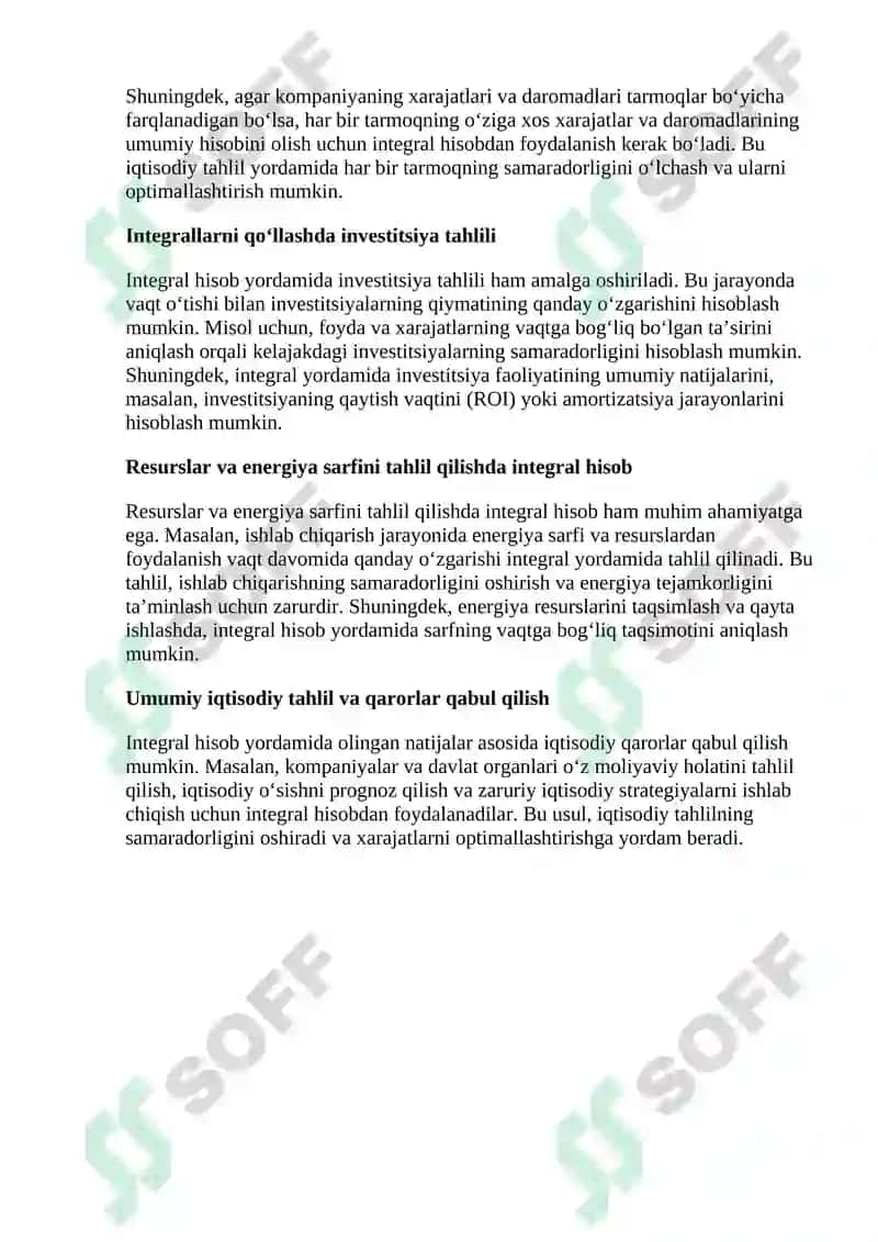Integral hisob tatbiqlari 4