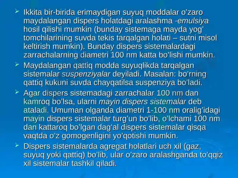 Eritmalar. Noelektrolitlar 4