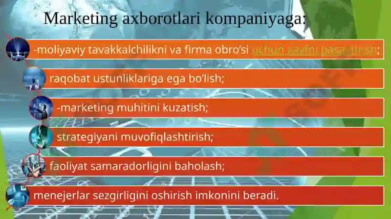 Marketing axborot itizimi 4