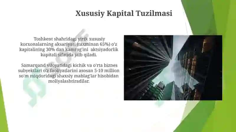 Xususiy kapital tarkibi va uning taxlili 4