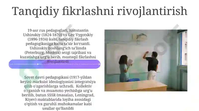 Rus pedagog olimlarining pedagogik gʻoyalari 4