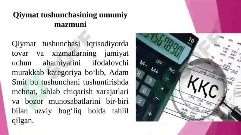 Adam Smitning qiy matning mehnat nazariyasi 4