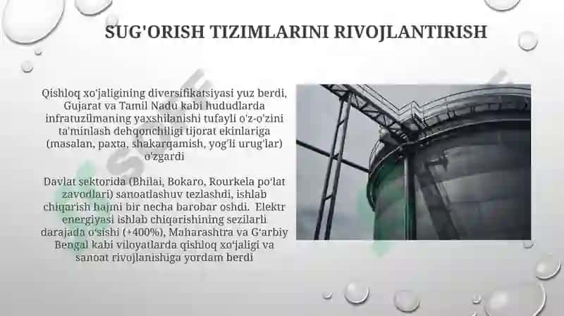 Mustaqillik yillarida qishloq xoʻjaligi va sanoat sohasidagi oʻzgarishlar 4