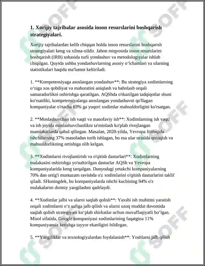 O'ZBEKISTONDA INSON RESURSLARINI BOSHQARISHNING XORIJIY TAJRIBALARIDAN FOYDALANISH IMKONIYATLARI 4