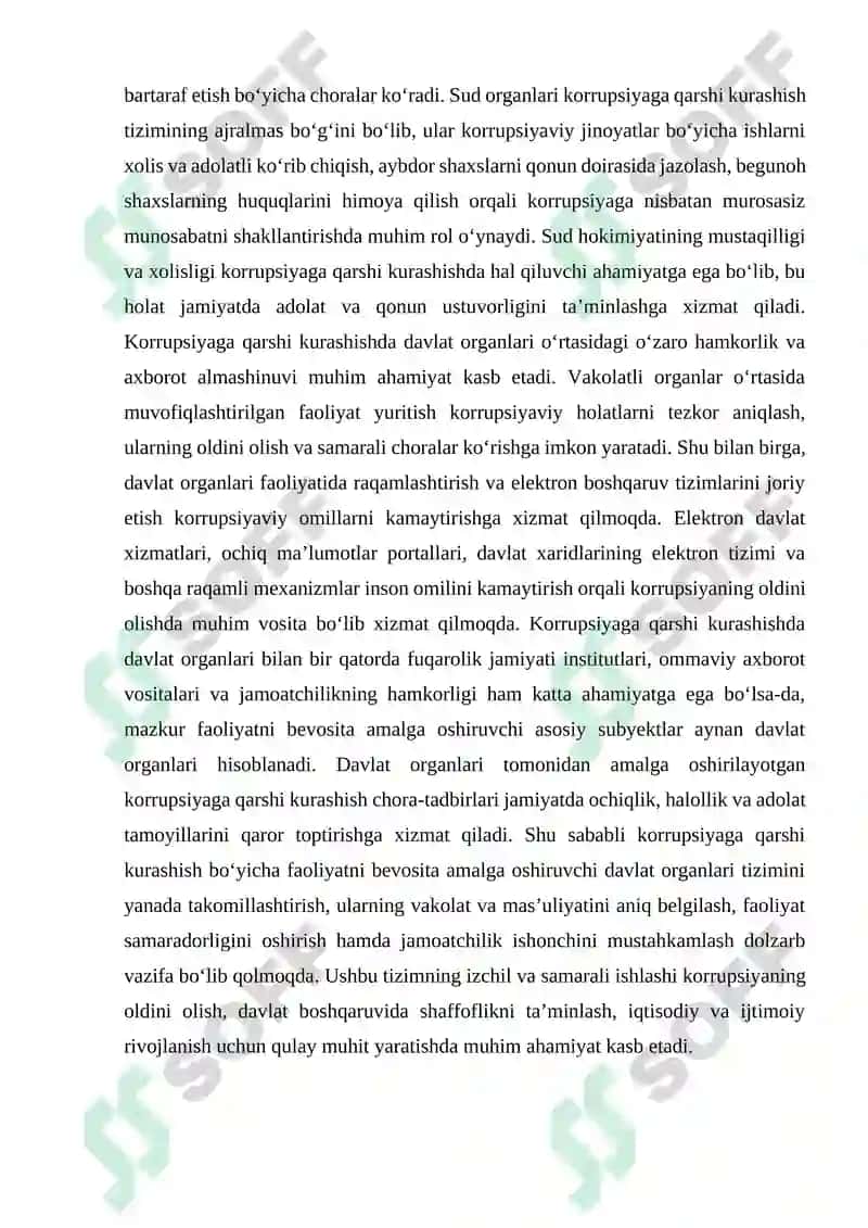 Korrupsiyaga qarshi kurashish bo‘yicha faoliyatni bevosita amalga oshiruvchi davlat organlari tizimi 4