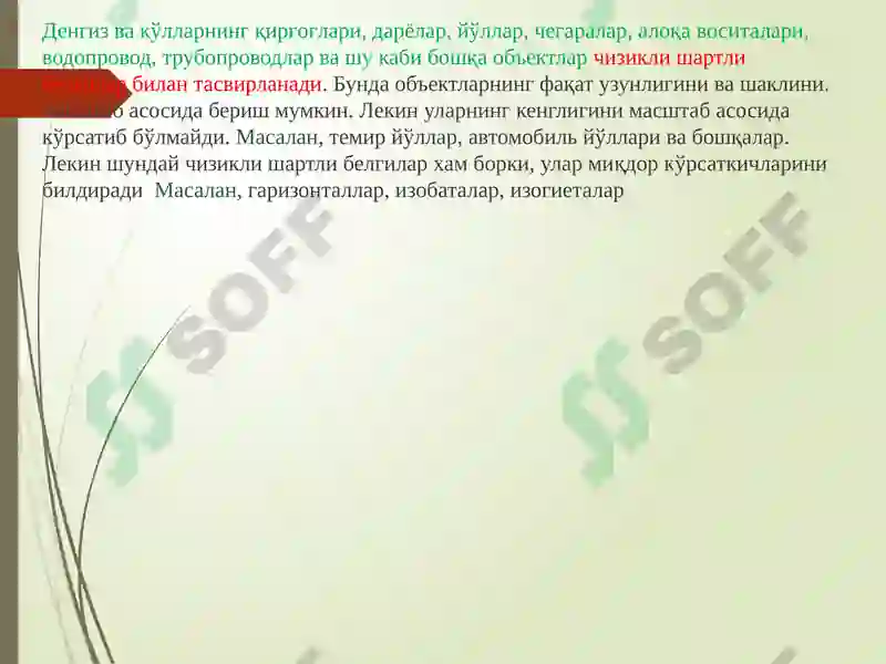 Топографикшартли белгиларнинг мазмуни 4