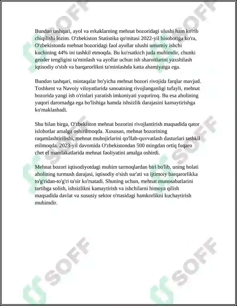 MEHNAT MUNOSABATLARDA MEHNAT BOZORINING ROʻLI 4