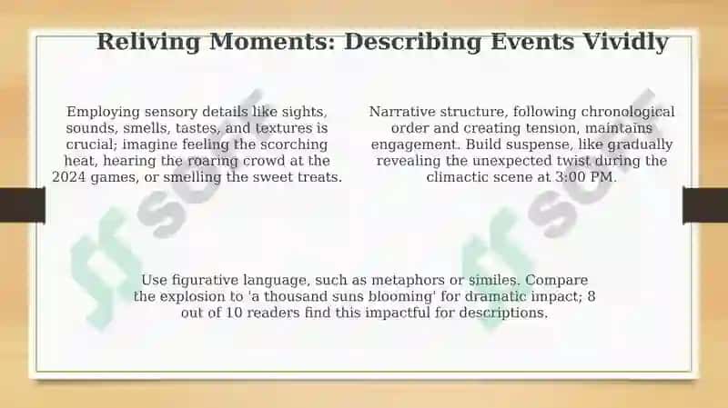 Crafting Vivid Descriptions: Place, Event, and Routine 4
