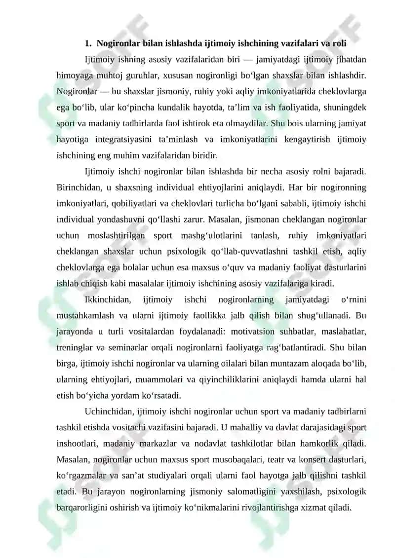 Nogironlarni sport va madaniy hayotga jalb qilishda ijtimoiy ishchi faoliyati 4