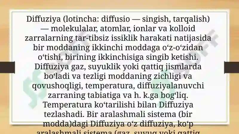 Molekulyar diffuziya 4