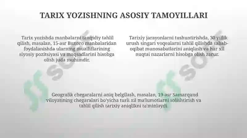 Tarixni Yozishdagi Manbalar va Interpretatsiya 4