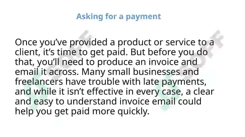 Tips for writing an invoice via email 4