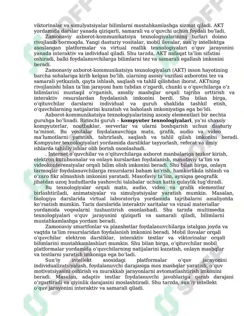 Zamonaviy axborot-kommunikatsiya texnologiyalari 4