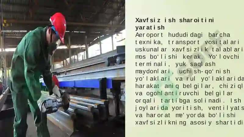 Aeroport ishchilarini mehnatini muhofaza qilish 4