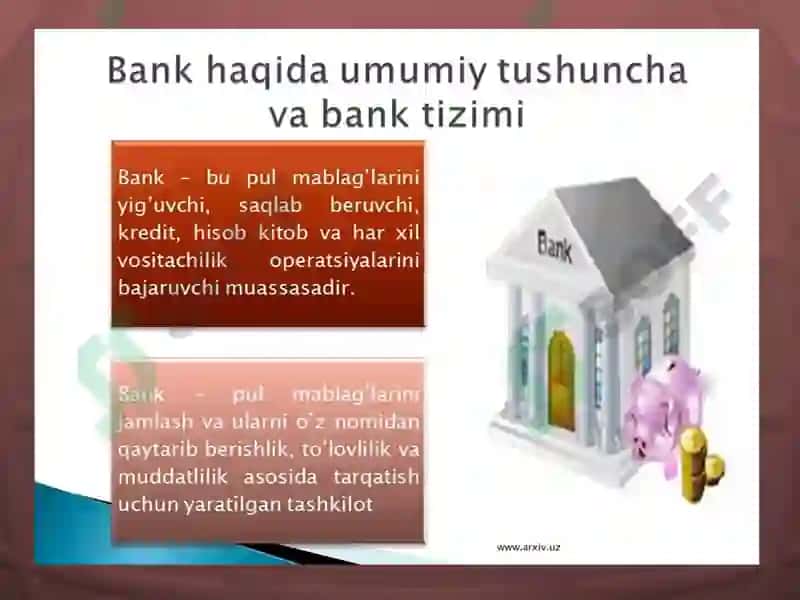 Bank tizimi va bank turlari 4