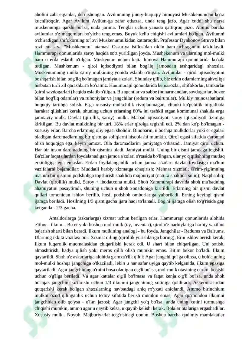 Xammurapi Qonunlari 4