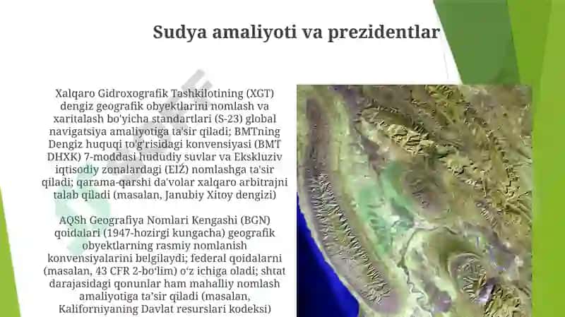 Geografik nomlash bo'yicha Huquqiy-meʼyoriy hujjatlar 4