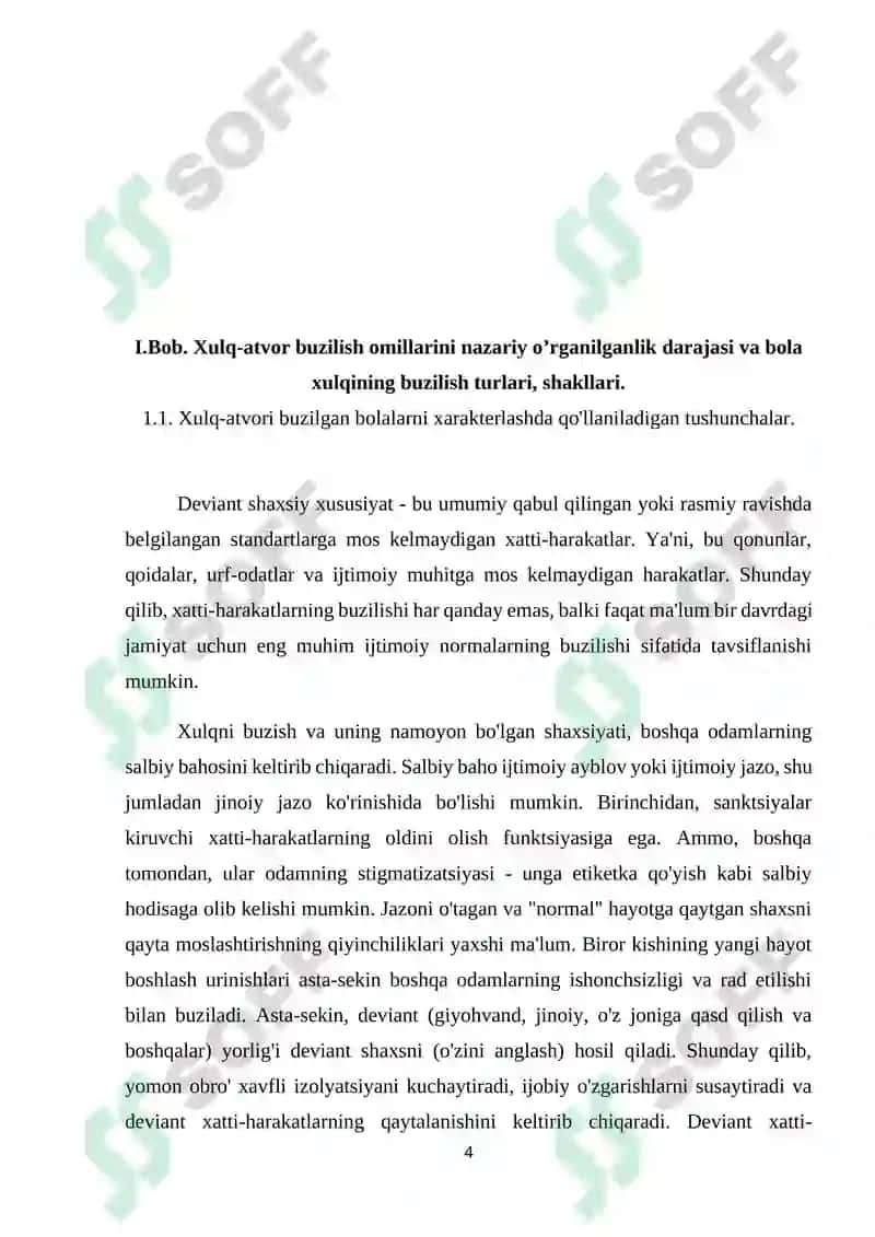Bola xulqining buzilish omillari 4