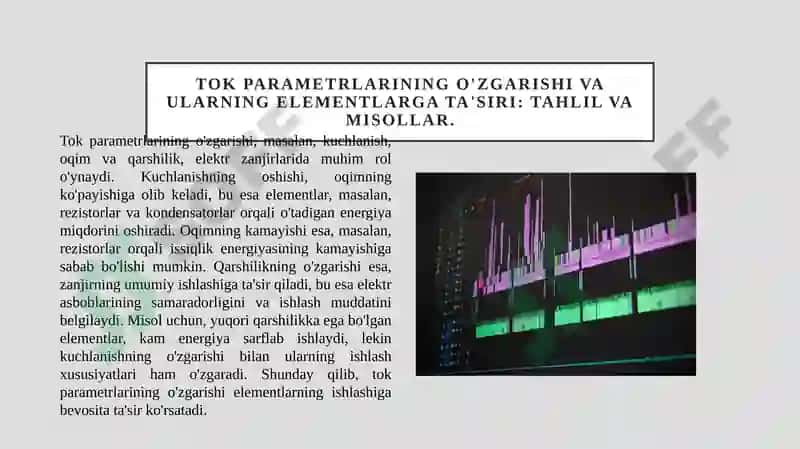 Elementlarning elektr toki va uning yo'nalishlari 4