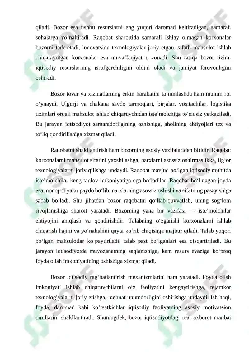 BOZORDAGI MUVAFFAQIYATSIZLIKLAR VA SAMARADORLIK 4