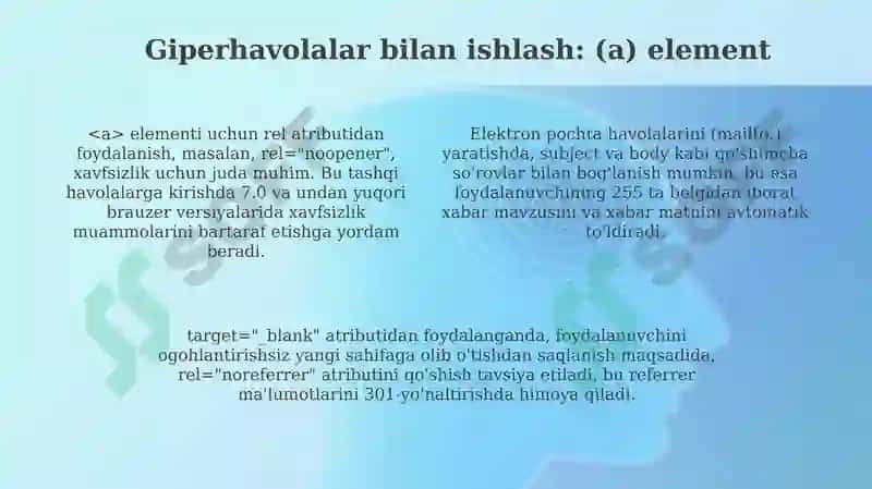 Tasvirlar va Giperhavolalar: Asoslar va Atributlar 4