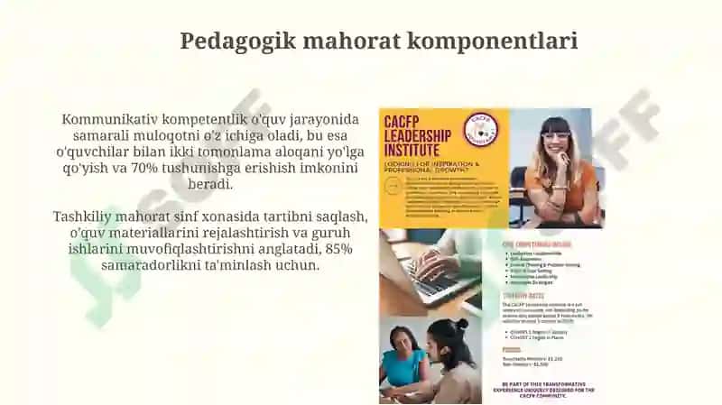 Pedagogik mahorat asoslari va uning tarkibiy qismlari 4