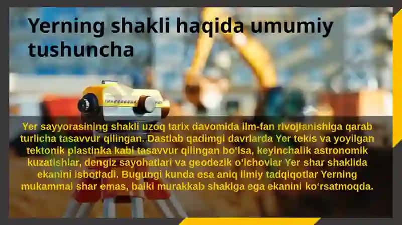 Masofa o'lchashga Yer egriligini ta'siri. Kartografik proeksiyalar to'g'risida qisqacha ma'lumot 4