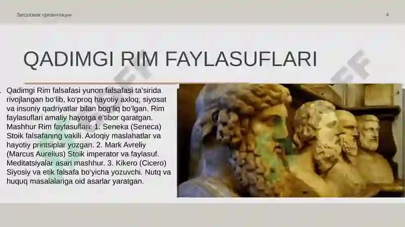 Qadimgi Rim faylasuflari, yozuvchilari va shifokorlari 4