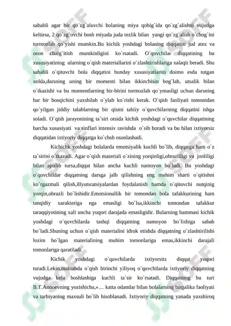 Kichik maktab yoshi davrida o’quv faoliyati 4