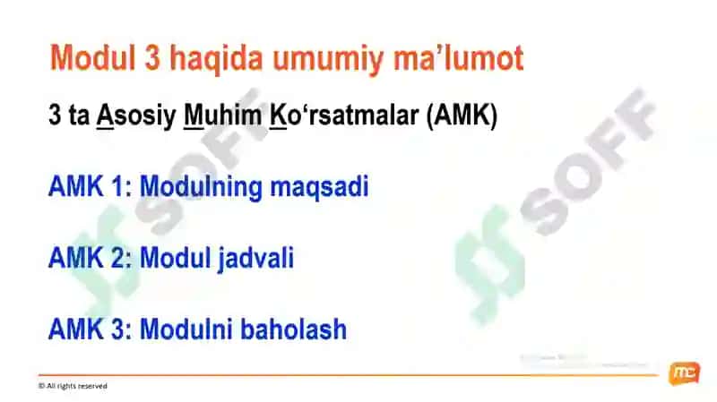 Modul $3: Tabiiy fani o‘rganishda texnologiyadan foydalanish 4