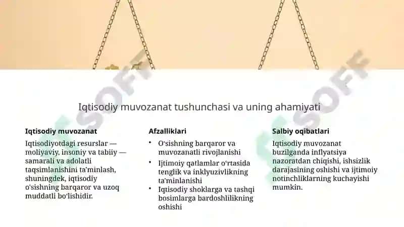 Milliy iqtisodiyotning muvozanatli va mutanosibli rivojlanishi 4