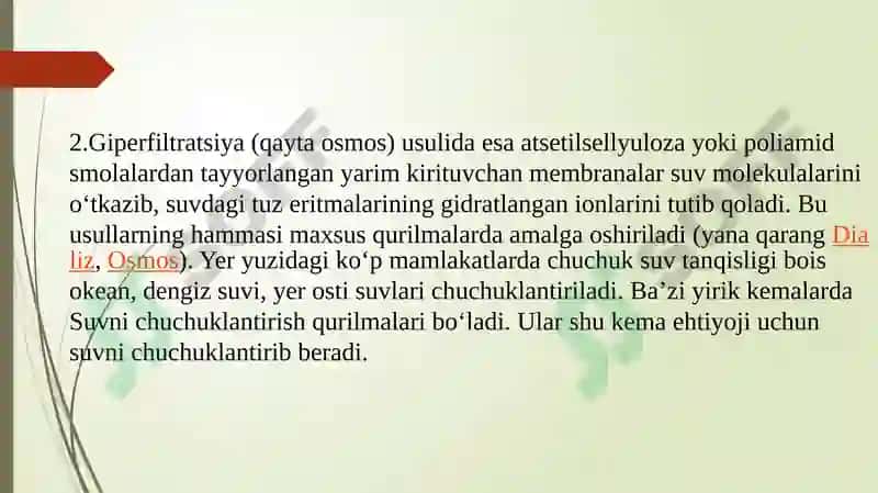 O'zbekiston sharoitida shoorshuvlarni chuchuklashtirish g'oyasi 4