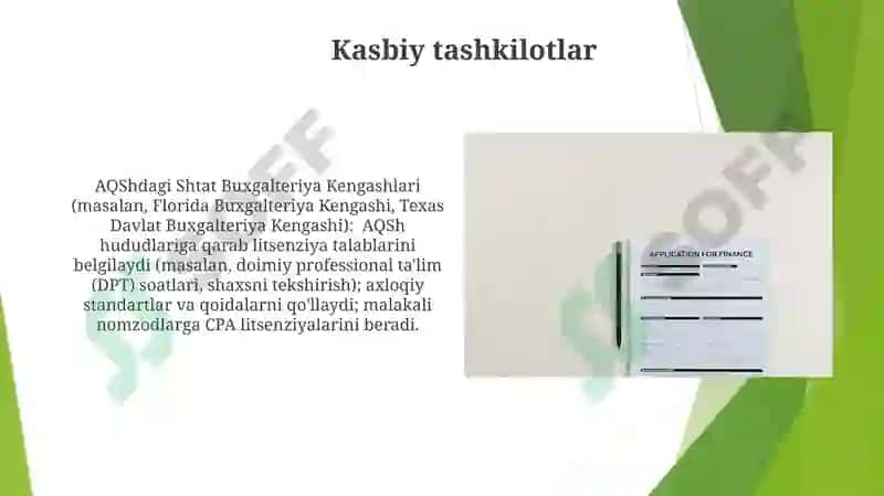 Buxgalteriya kasbiga qòyiladigan talablar 4