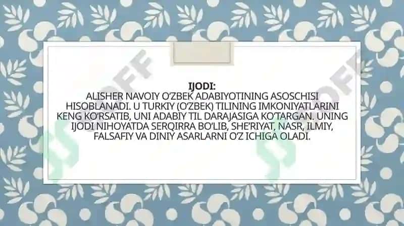 Alishernavoi 4