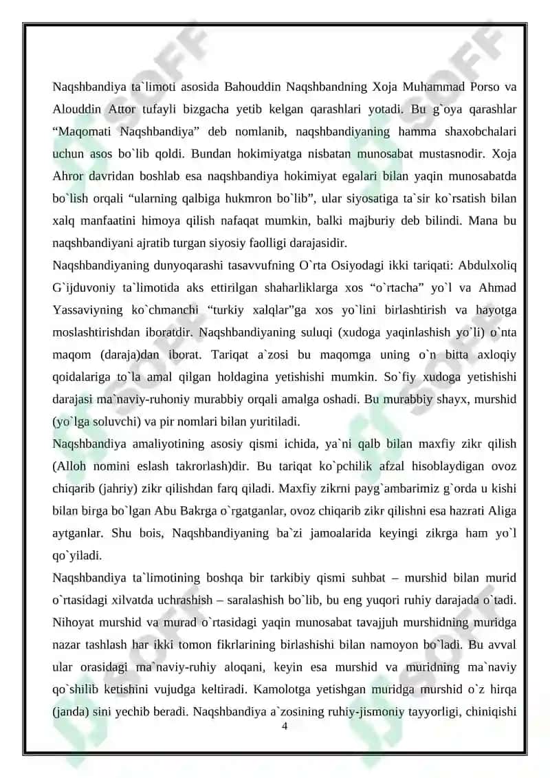 Naqshbandiya tariqatining markaziy osiyoga keng Tarqalishining omillari 4