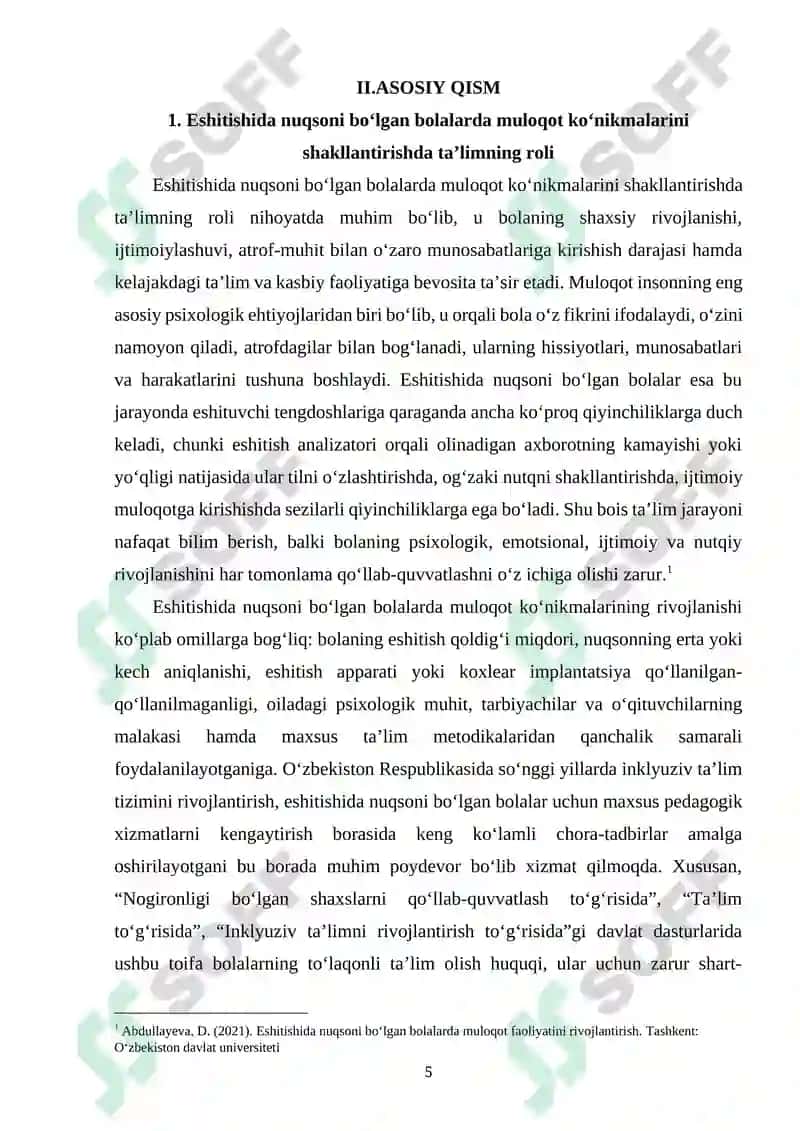 Eshitishida nuqsoni boʻlgan bolalarda ijtimoiy muloqot faoliyatida ta’limning ahamiyati 4