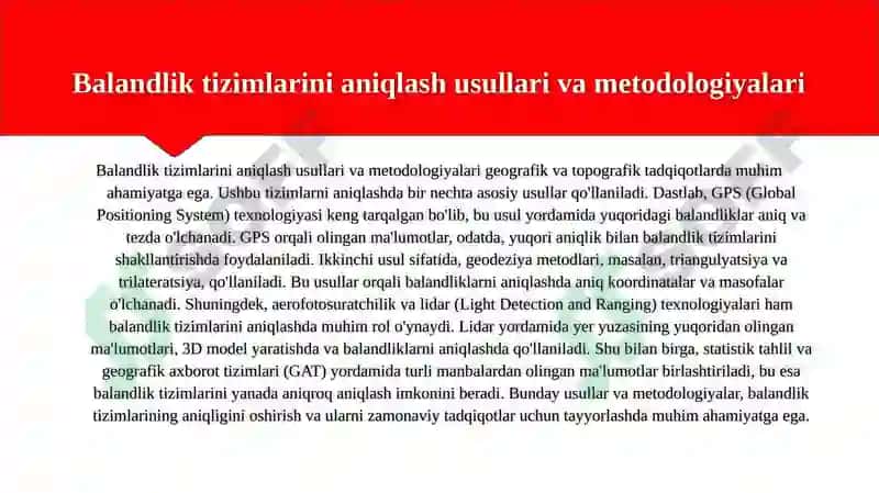 Balandliktizimlarinianiqlash 4