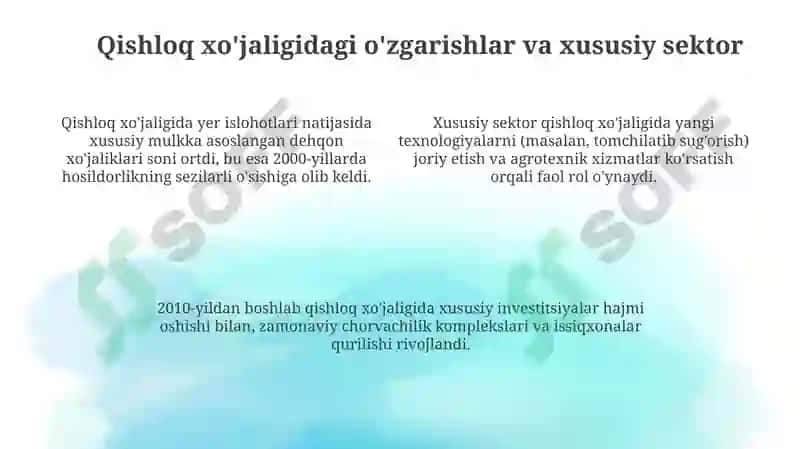 Qozogʻiston iqtisodiy va ijtimoiy oʻzgarishlari 4