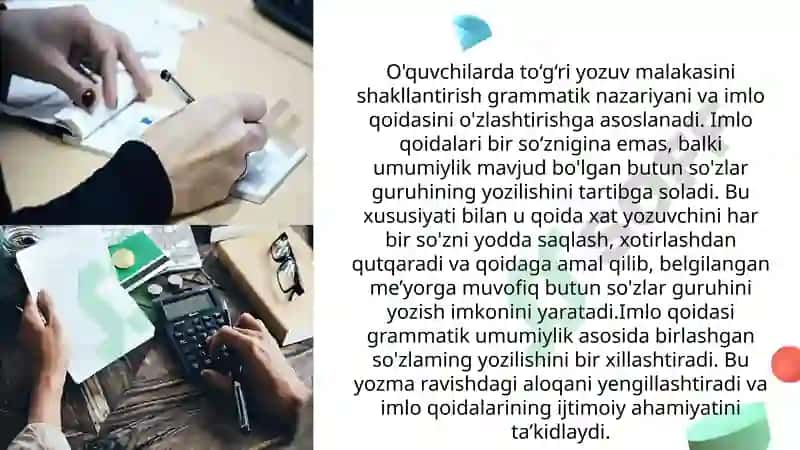 ORFOGRAFIYANI O’RGANISHDA KREATIV METOD VA USULLAR 4