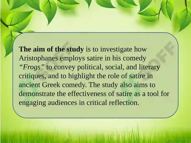 Examining Satirical Elements in the Comedy “Frogs” by Aristophanes 4