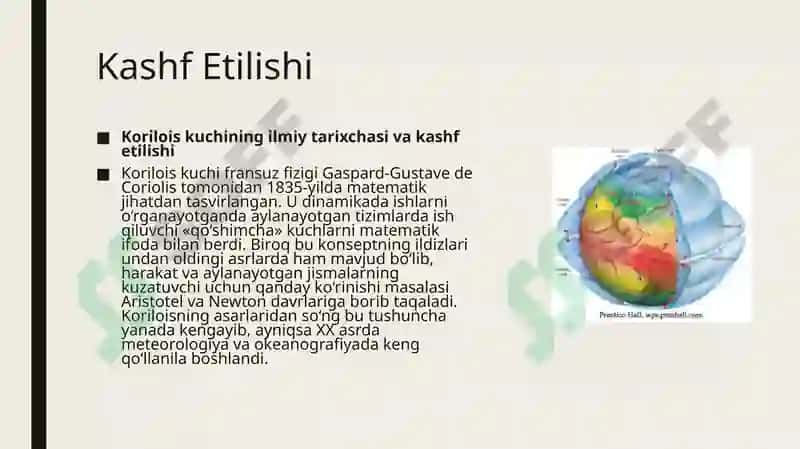 Korilois kuchi (Coriolis force) 4