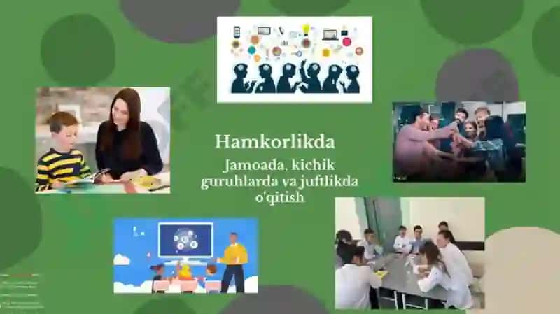 Tabiiy fanlarni o'qitishda hamkorlikda o'qitish texnologiyasining komandada o'qitish metodidan foydalanish. 4