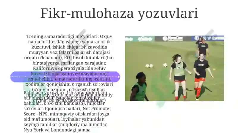 Muvofiqlikka oid trening yozuvlari 4
