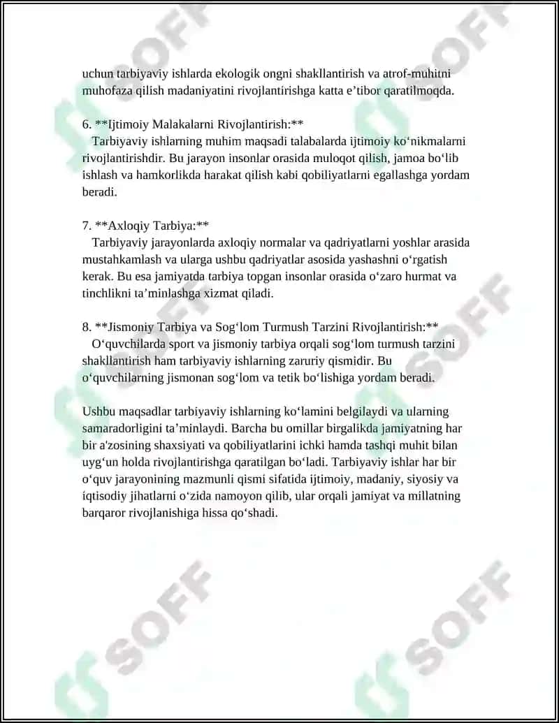 Tarbiyaviy Ishlar 4