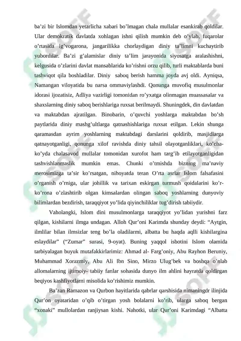 O`zbekistonda diniy bag`rikenglik va diniy tashkilotlar bilan munosabati 4